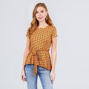 🎀Short Sleeve Round Neck Top🎀